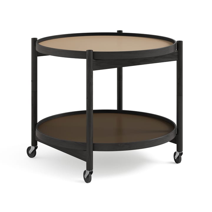 Bølling Tray Table model 60 rullbord - earth, svartlackat ekstativ - Brdr. Krüger