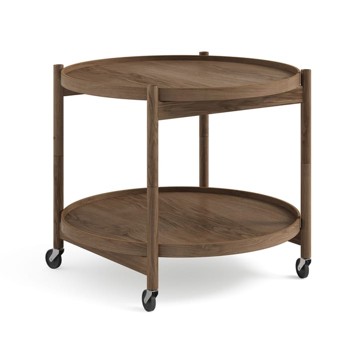 Bølling Tray Table model 60 rullbord - ek rökt, rökoljad ekstativ - Brdr. Krüger
