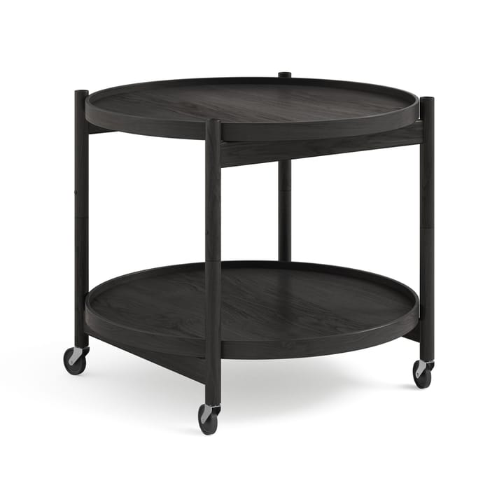 Bølling Tray Table model 60 rullbord - ek svart lack, svartlackat ekstativ - Brdr. Krüger