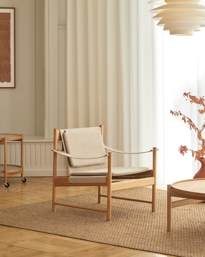 HB loungestol, Oljad ek-canvas natur Brdr. Krüger