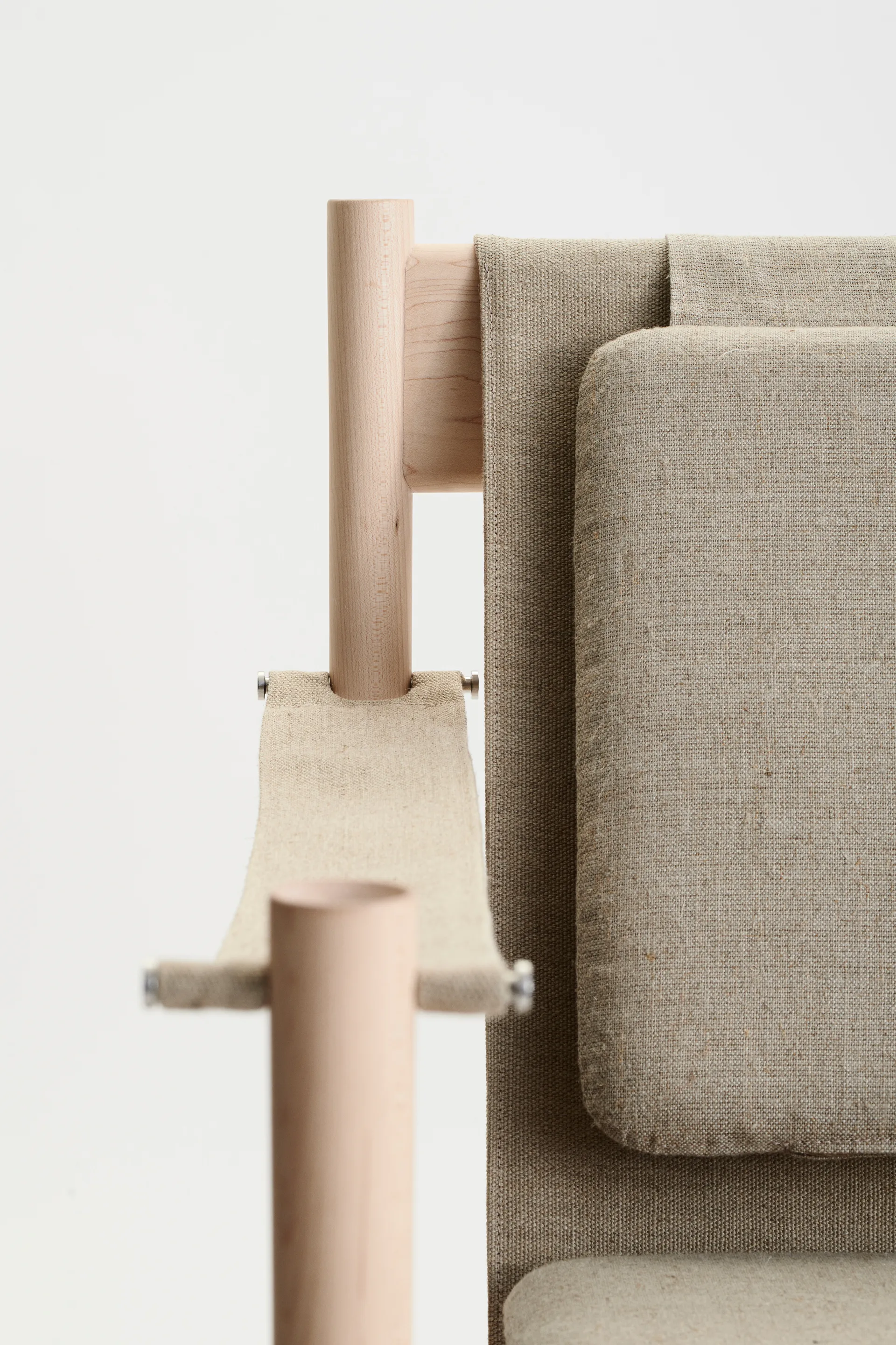 HB loungestol, Vitoljad lönn-canvas natur Brdr. Krüger