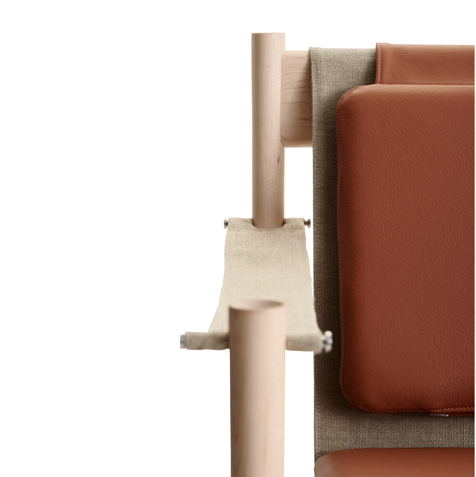 HB loungestol, Vitoljad lönn-läder brandy Brdr. Krüger