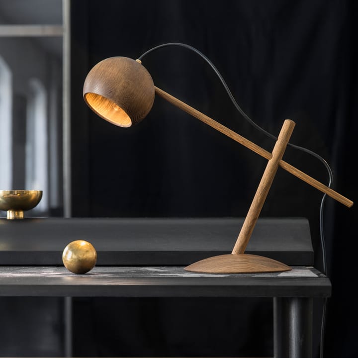 Lune bordslampa, ek rökolja Brdr. Krüger