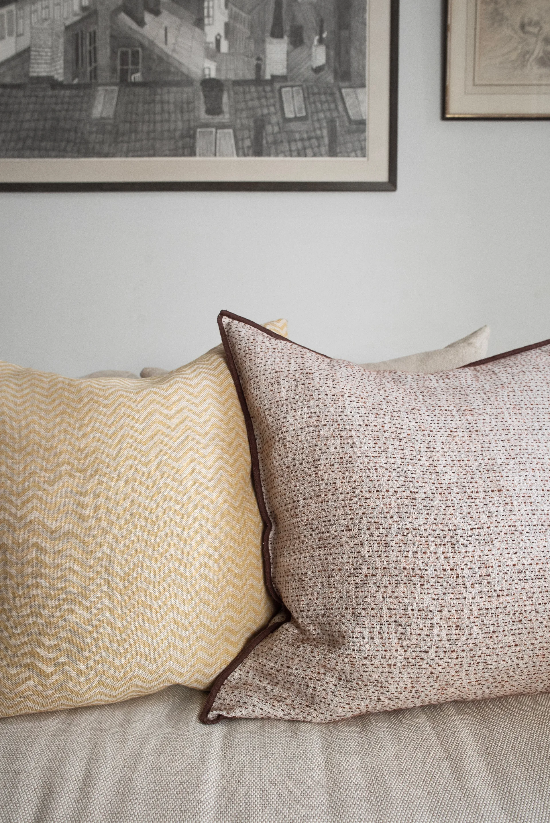 Field kuddfodral, Brown, 50x50 cm Brita Sweden