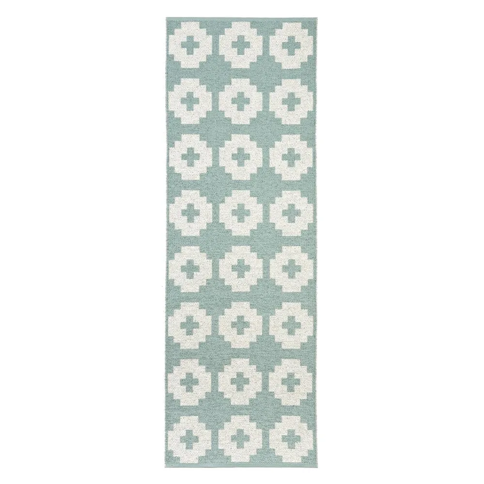 Flower matta lagoon, 70x300 cm Brita Sweden