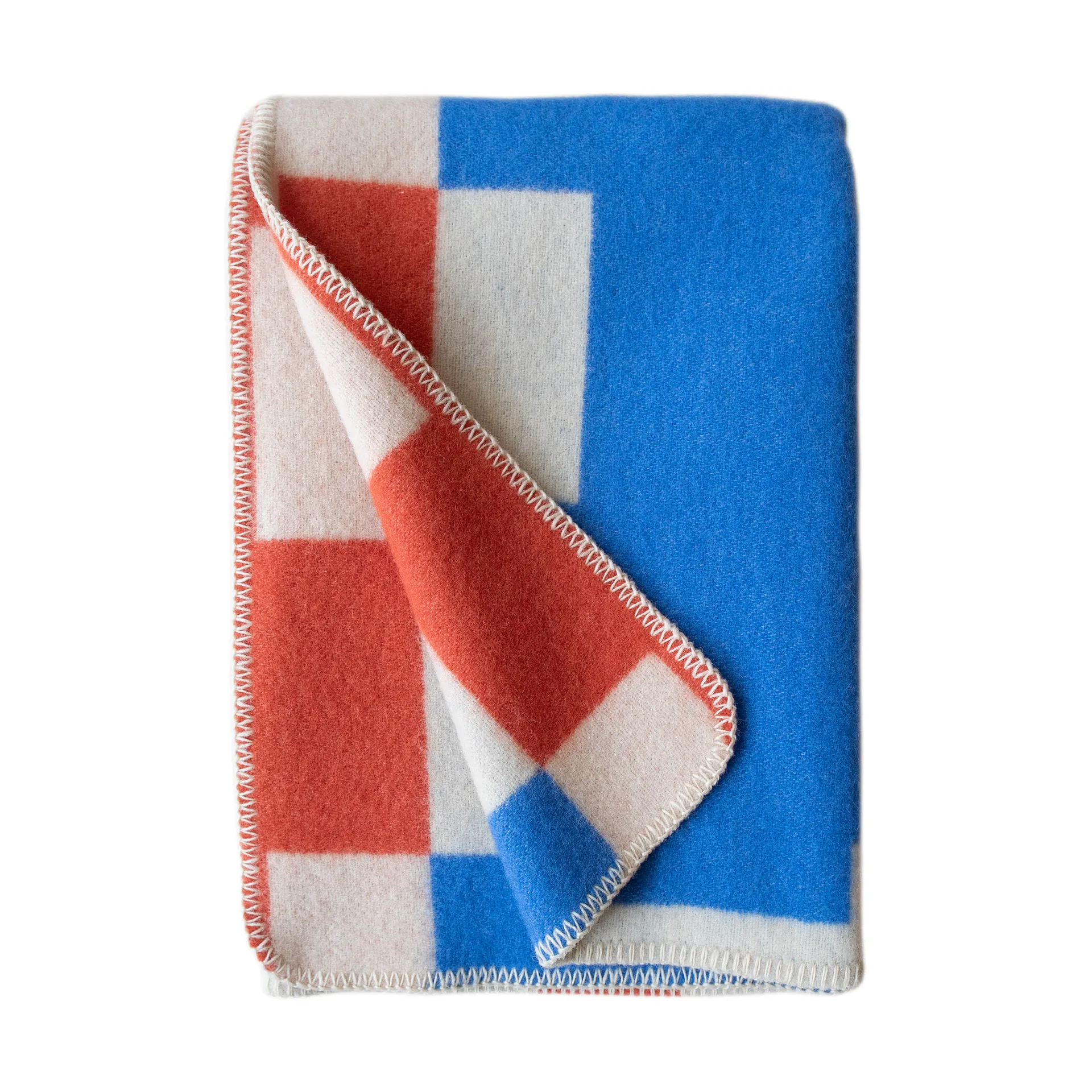 Marta filt, Blue, 180x130 cm Brita Sweden