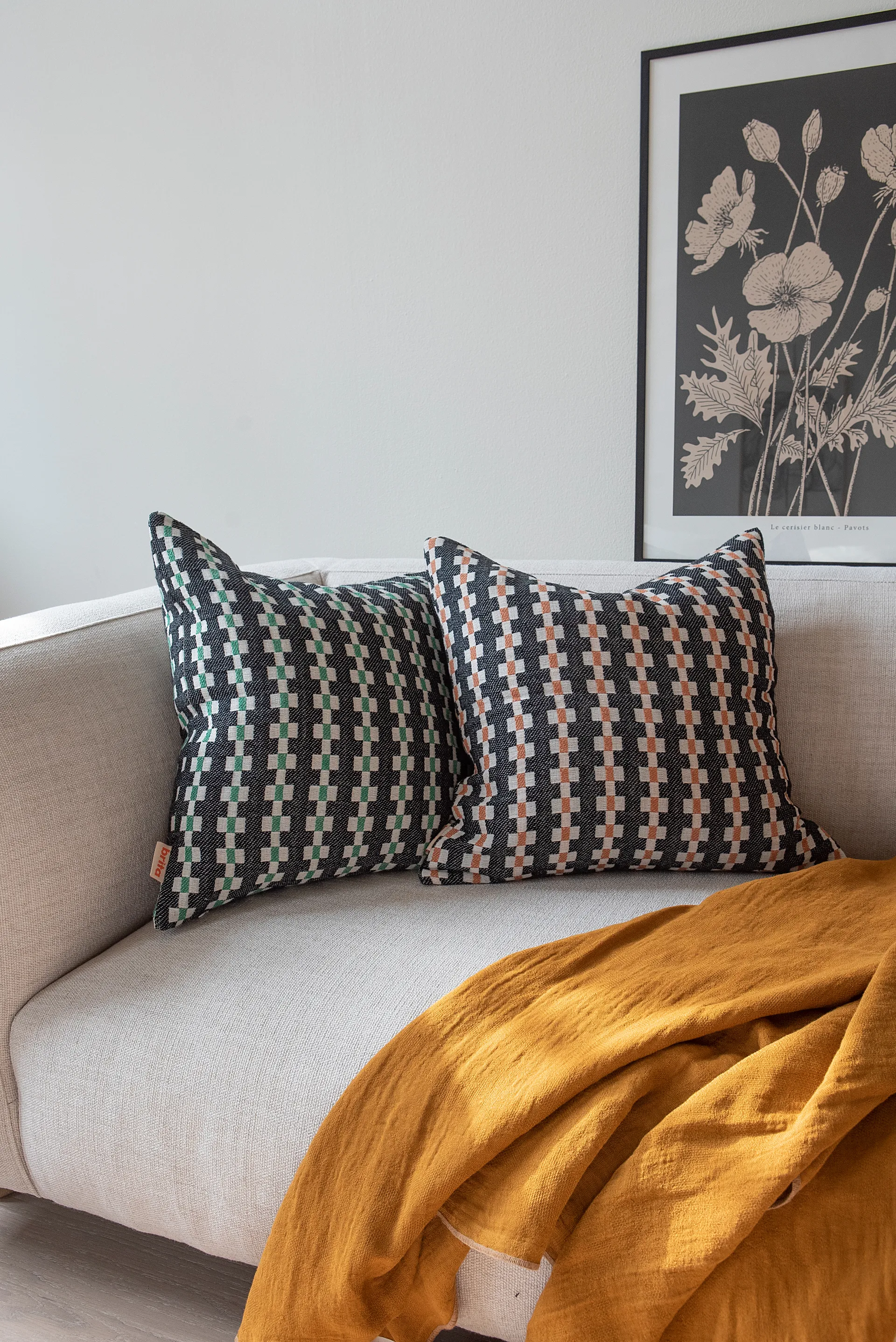 Marta kuddfodral, Green, 50x50 cm Brita Sweden