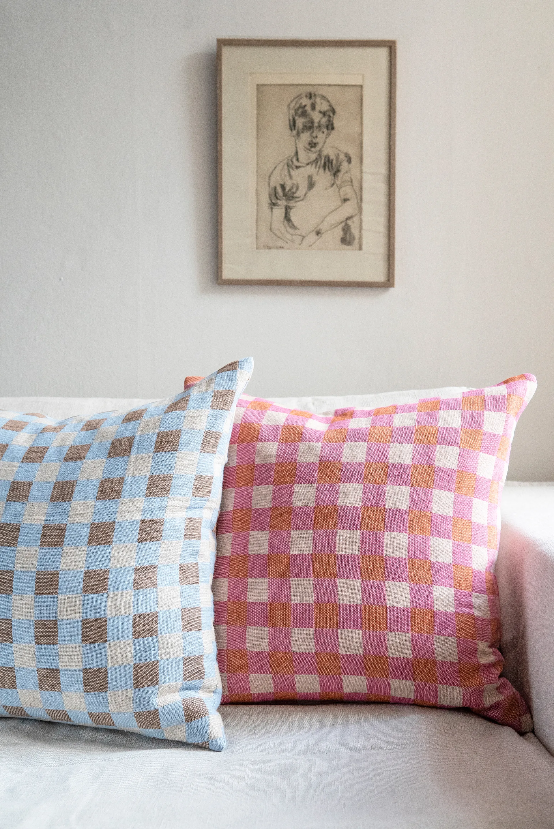 Poppy kuddfodral 50x50 cm, Rosa Brita Sweden