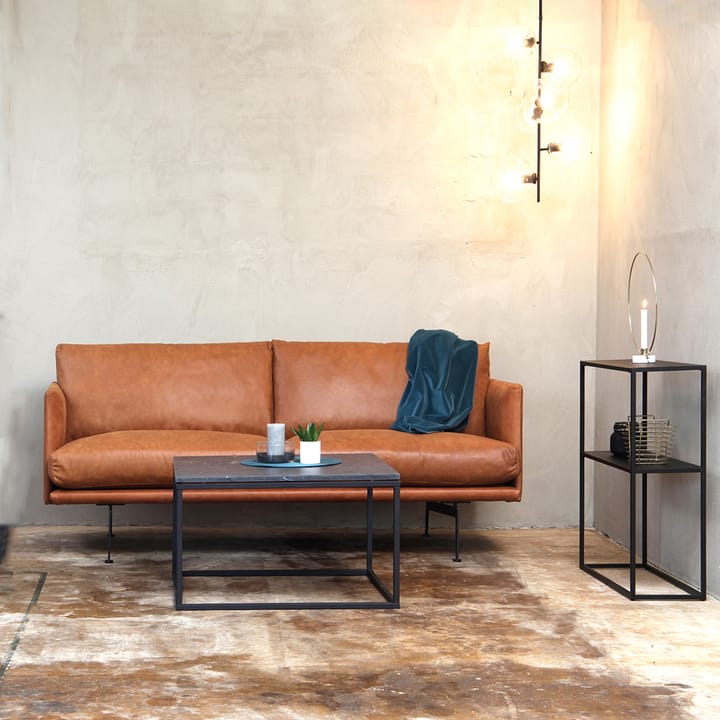 Electra soffa, 3-sits tyg center 104 silver Bröderna Anderssons