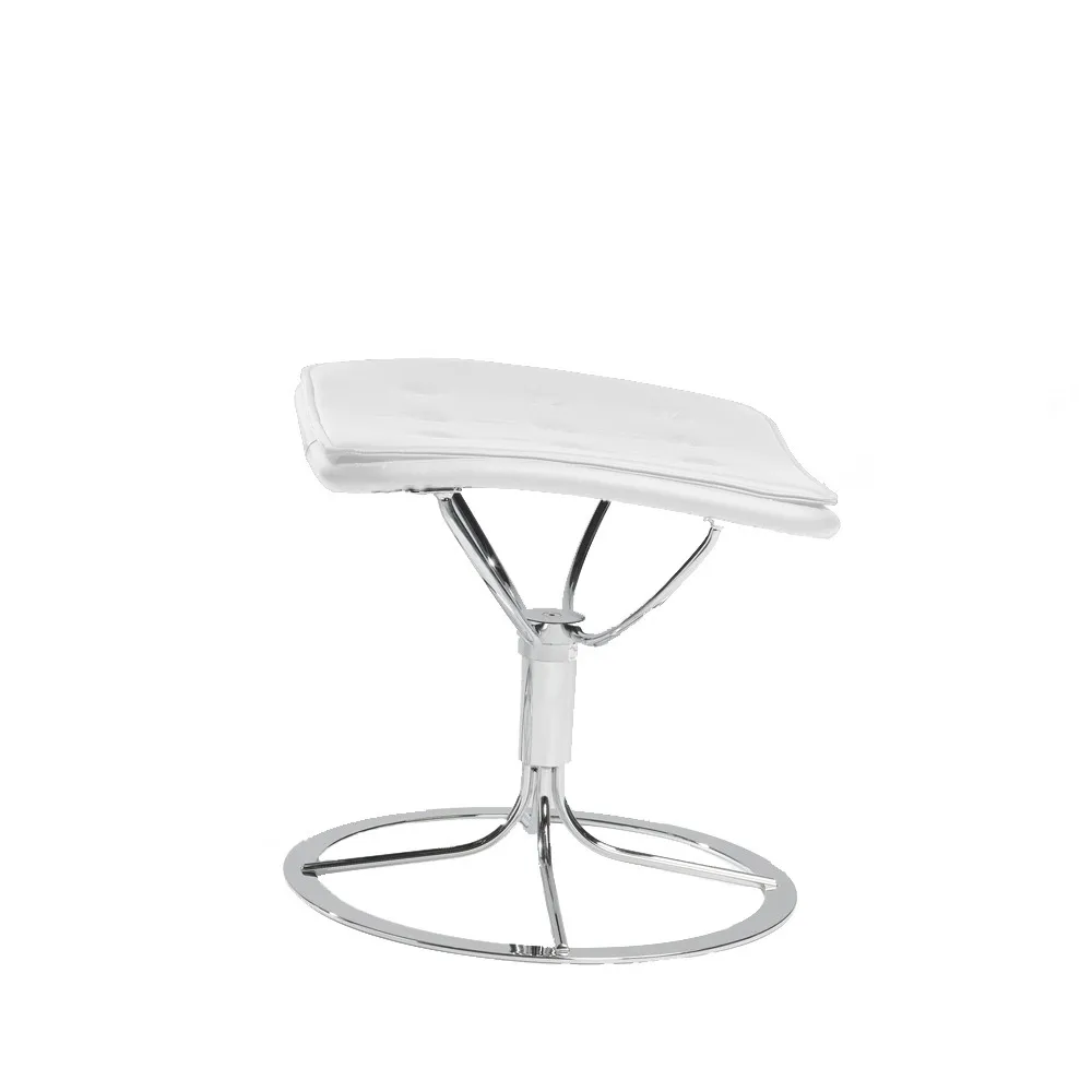 Jetson 66 fotpall, Vit väv-vit skoning Bruno Mathsson International