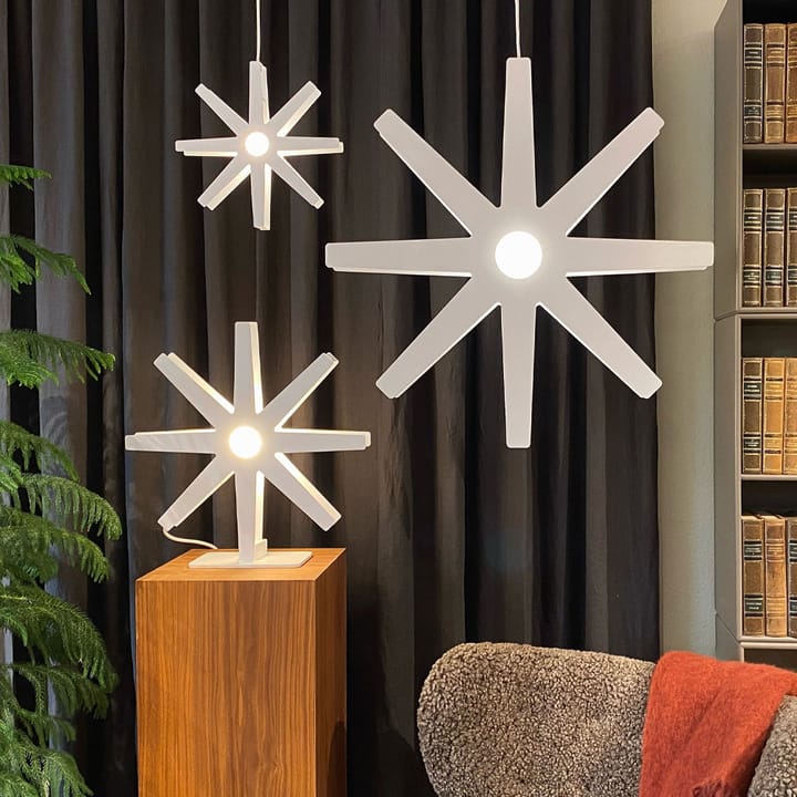 Fling 78 adventsstjärna, vit, vit sladd Bsweden