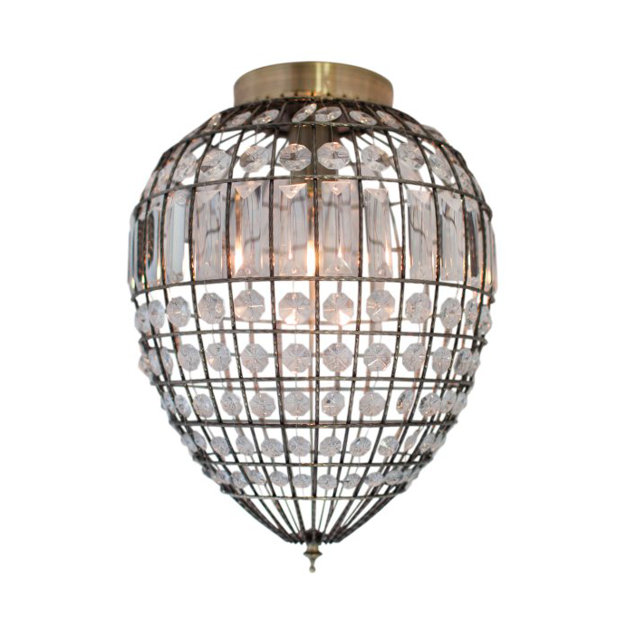 By Rydéns Amadeus plafond o30 cm Antikmässing | Skandinavisk Design | Plafonder | Guldfärgad