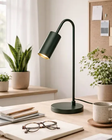 Curve bordslampa 51 cm - Matt grön - By Rydéns