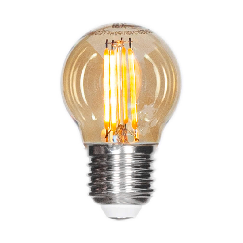 By Rydéns Filament lampa LED dimbar klot E27 4W Amber o4,5 cm