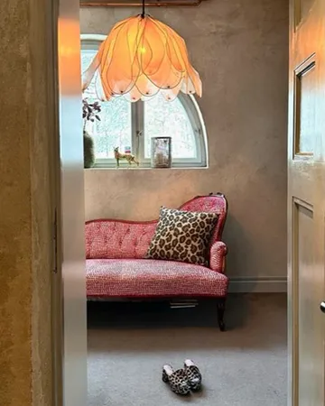 Lou Lou taklampa Ø80 cm - Rosa - By Rydéns