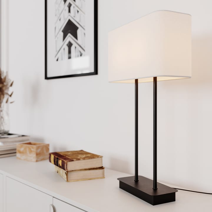 Luton bordslampa - svart/vit - By Rydéns