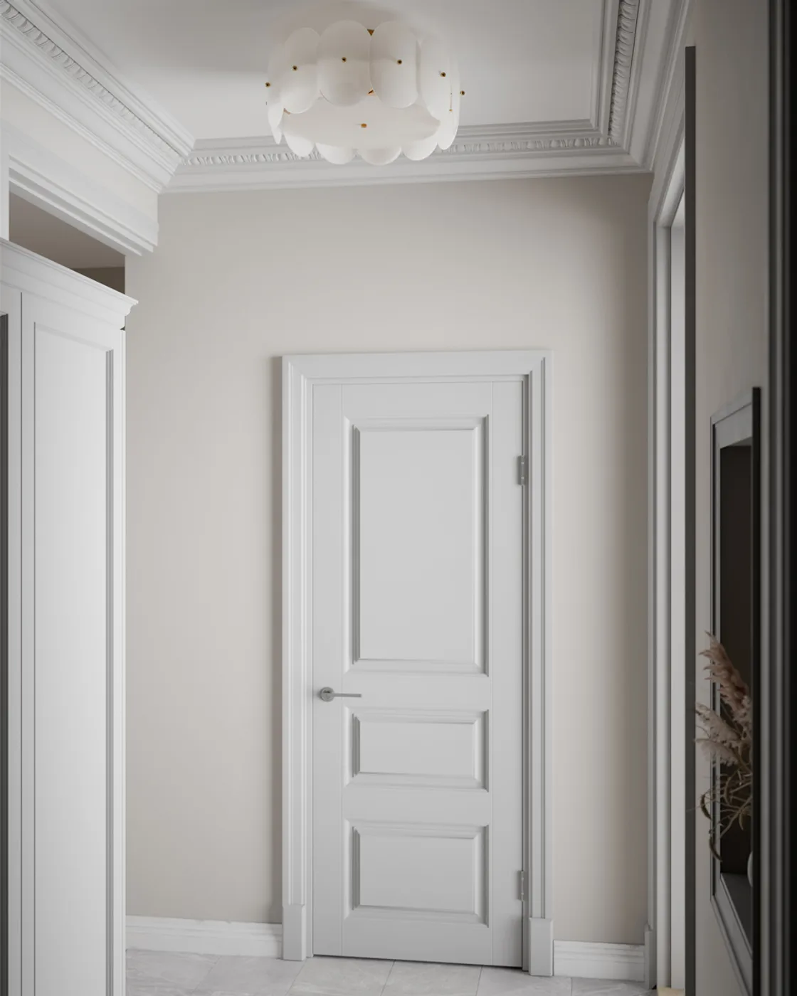 Omlott plafond Ø53 cm, Mässing-vit By Rydéns