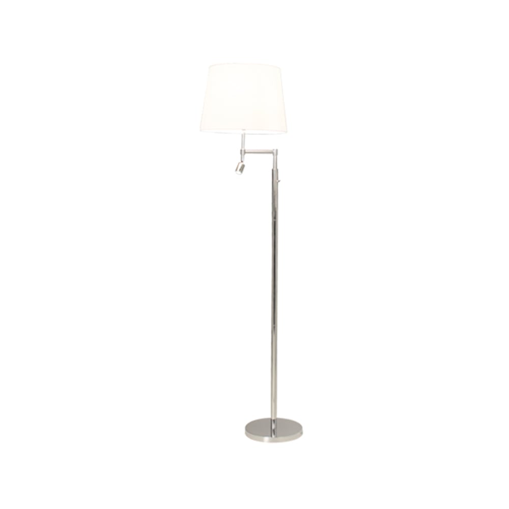 By Rydéns Orlando golvlampa vit, kromstativ | Skandinavisk Design | Golvlampor | Vit