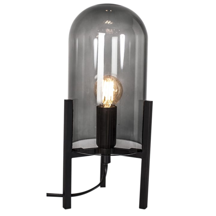 Smokey bordslampa - rökgrå, svart - By Rydéns