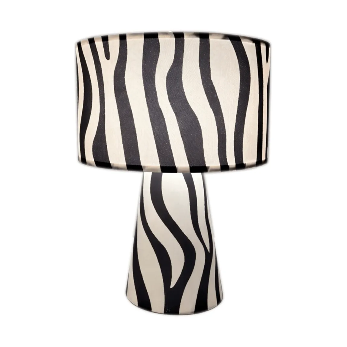 Zany Zebra bordslampa, Svart-vit, 43 cm By Rydéns
