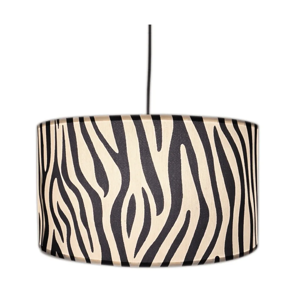 Zany Zebra taklampa, Svart-vit, Ø50 cm By Rydéns