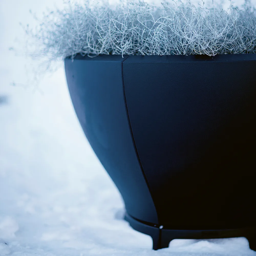 Blom växtkärl, Svart, stor Byarums bruk