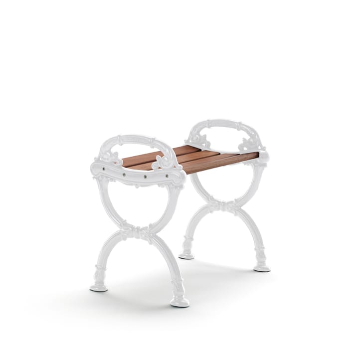 Byarum pall - Mahogny, vitt stativ - Byarums bruk