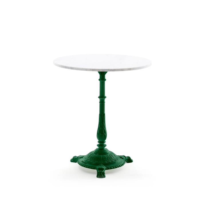 Classic cafébord - marmor vit, grönt stativ - Byarums bruk
