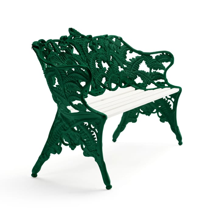 Classic soffa - Vit lack furu, grönt stativ - Byarums bruk