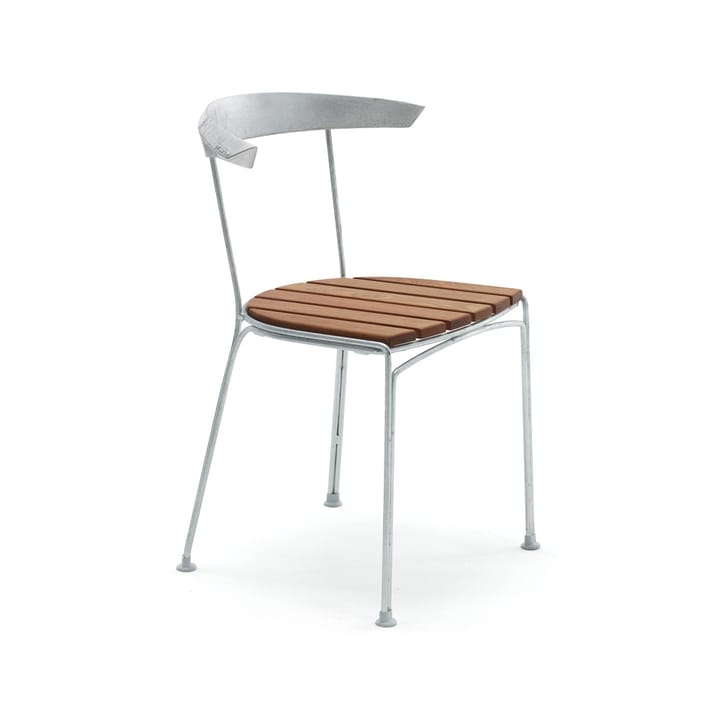 Dover stol - mahogny, rått aluminiumstativ - Byarums bruk