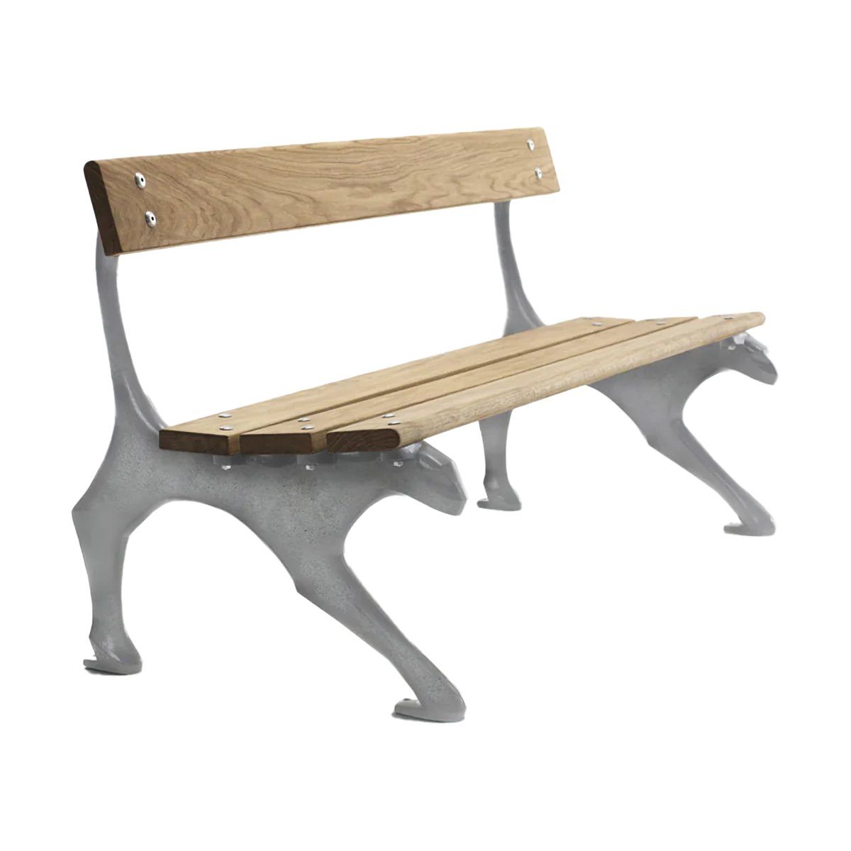 Byarums bruk Kattsoffa bänk Oljad ek-rå aluminium | Skandinavisk Design | Trädgårdsbänkar | Beige