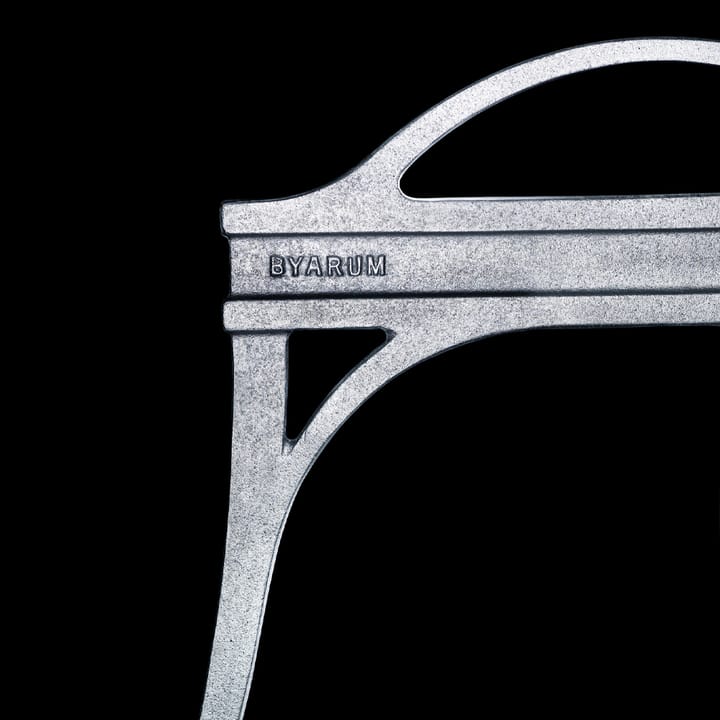 Lessebo bänk, Mahogny, rå aluminiumstativ Byarums bruk