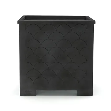 Relief växtkärl - Svart, stor - Byarums bruk