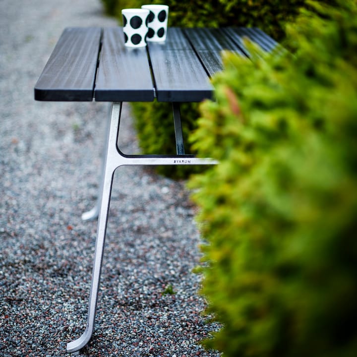 Seriff bord, Mahogny olja, svart stativ Byarums bruk