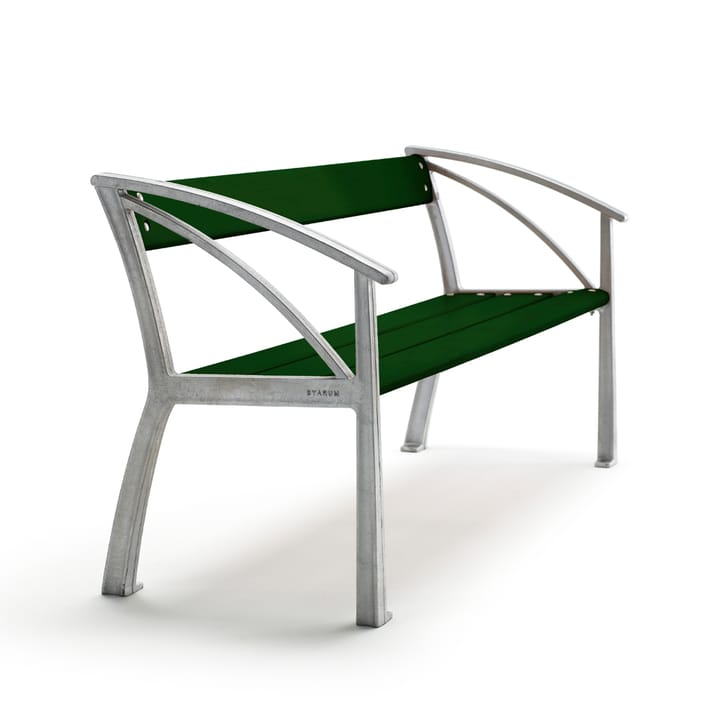 Vasa soffa - grön, rått aluminiumstativ - Byarums bruk
