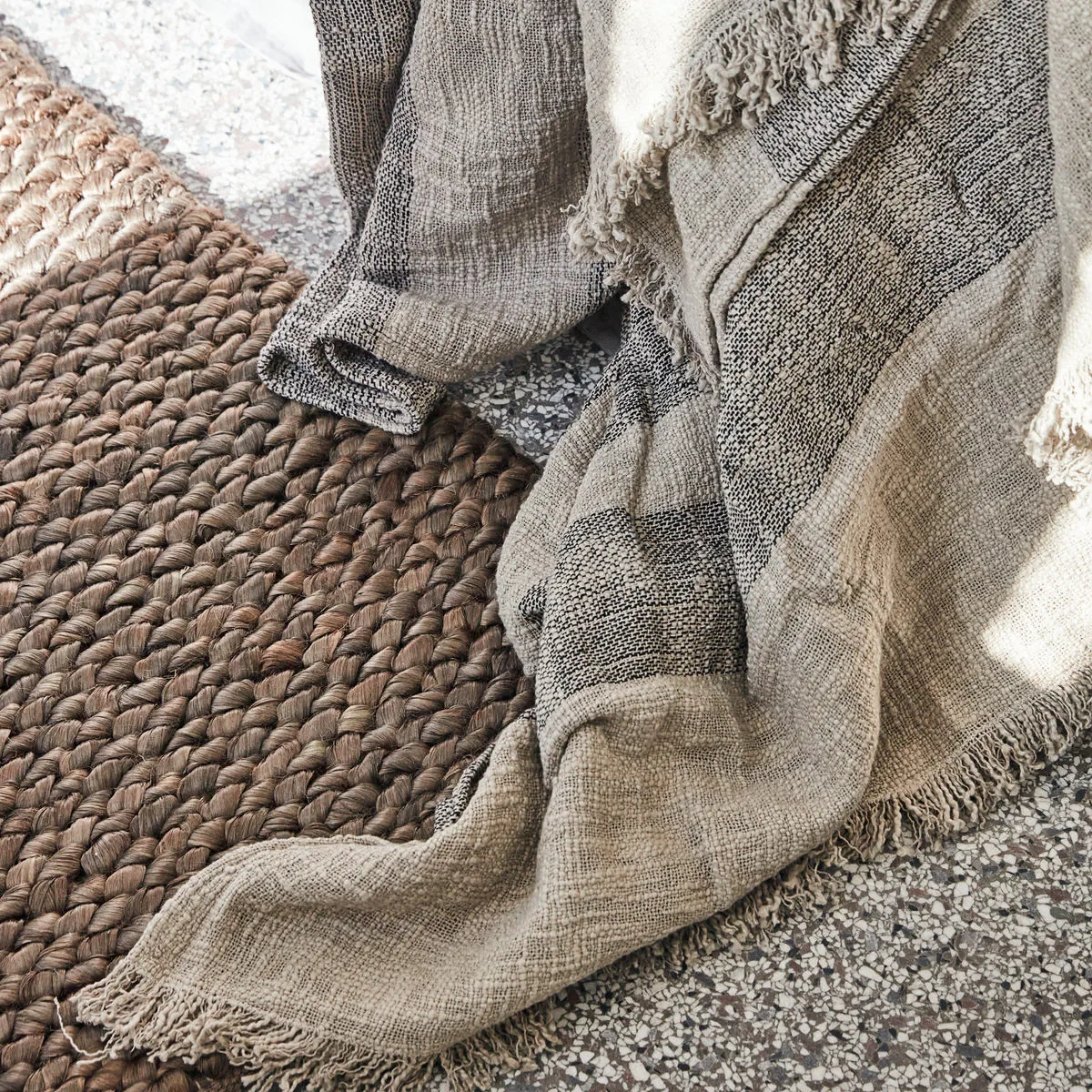 Ashild överkast 160x280 cm, Haze-coal byNORD