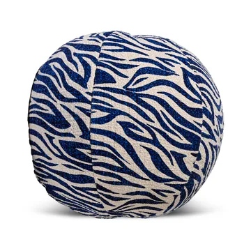 Anima kudde Ø35 cm - Zebra-blå - Byon