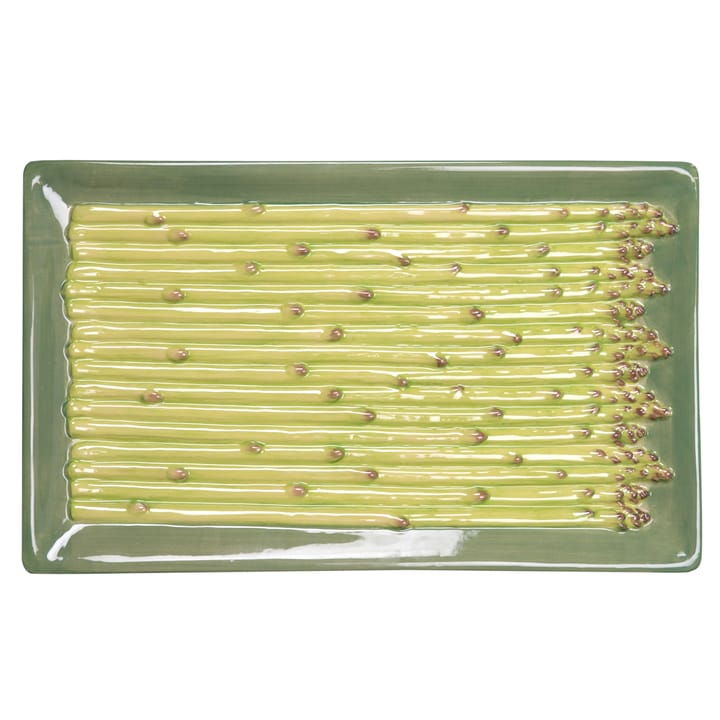 Asparagus tallrik 28 x 17 cm - Grön - Byon