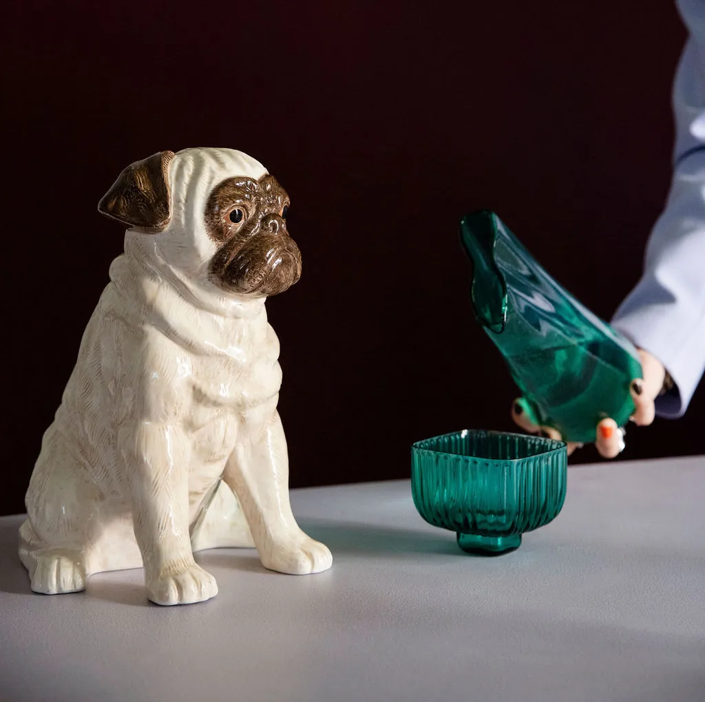 Big Pug dekoration 31 cm, Beige Byon
