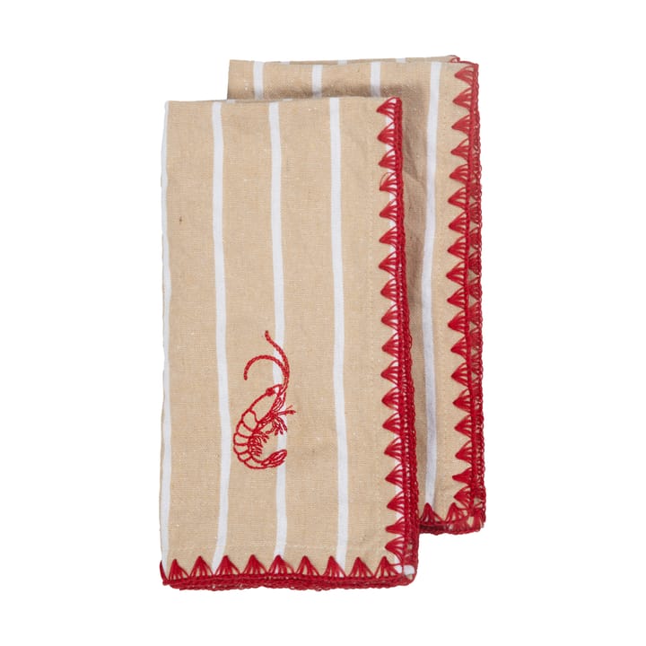 Bubba kökshandduk 50x70 cm 2-pack - Beige - Byon