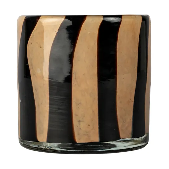 Calore ljuslykta XS Ø10 cm, Black-beige Byon