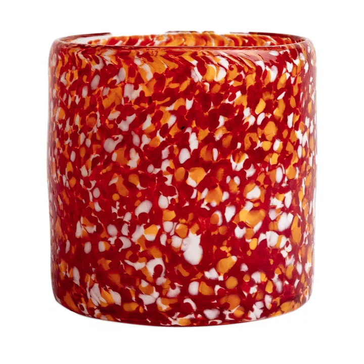 Calore ljuslykta XS Ø10 cm - Red-orange - Byon