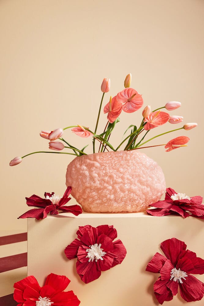 Corallo vas L 15x45 cm, Rosa Byon