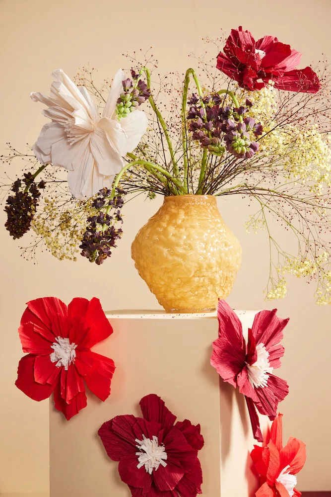 Corallo vas M 26x28x27 cm, Gul Byon