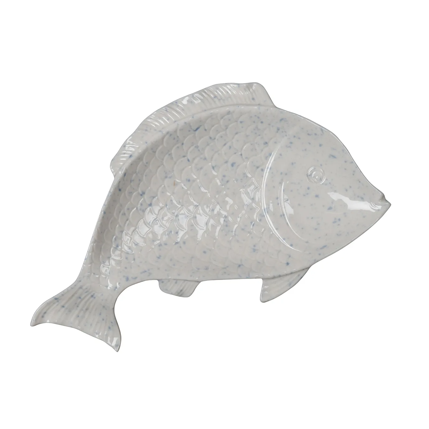 Daria serveringsskål, Off white-ljusblå Byon