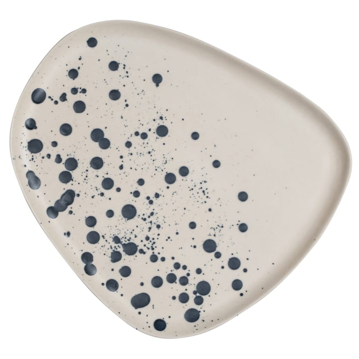 Dottie tallrik 21 cm, Svart-vit Byon
