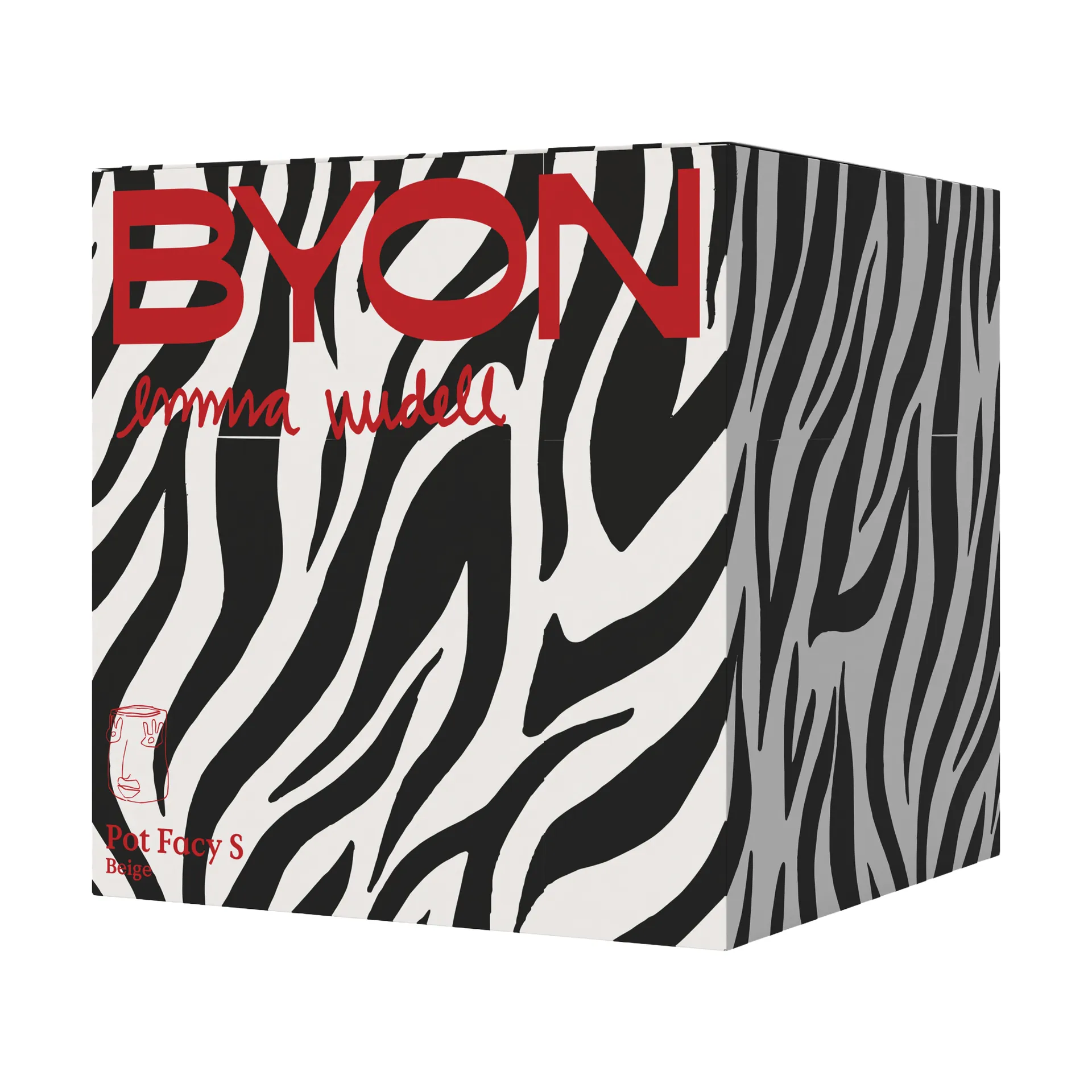 Facy kruka S 15,5x12x15 cm, Beige Byon