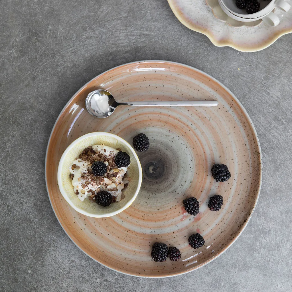 Juno serveringstallrik 34 cm, Orange Byon