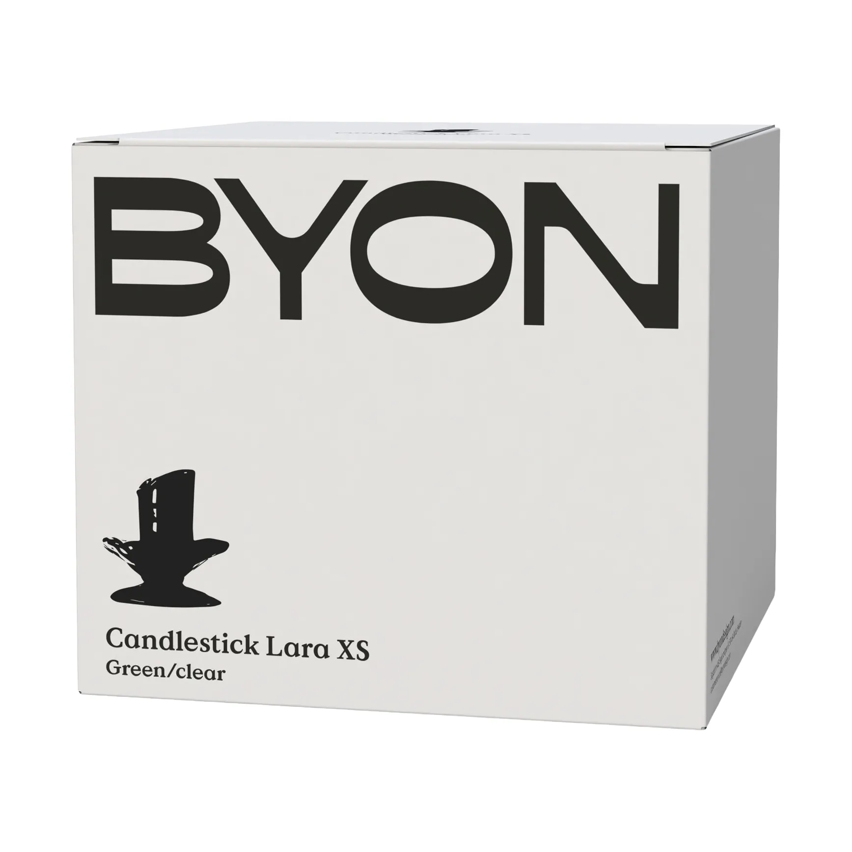 Lara ljusstake XS 9 cm, Grön-klar Byon