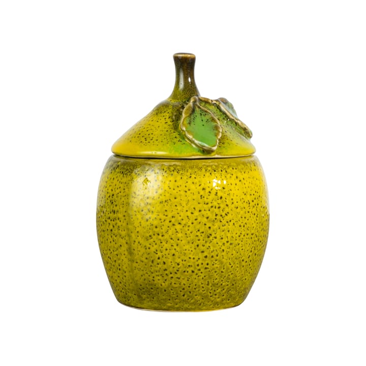 Lemon jam skål med lock 15,5 cm, Gul Byon